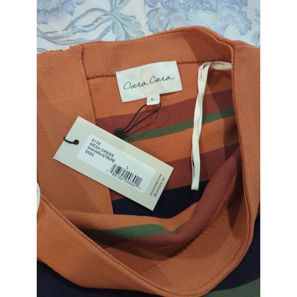 Cara Cara Mesa Striped Strapless Midi Dress NWT - Picture 4 of 6